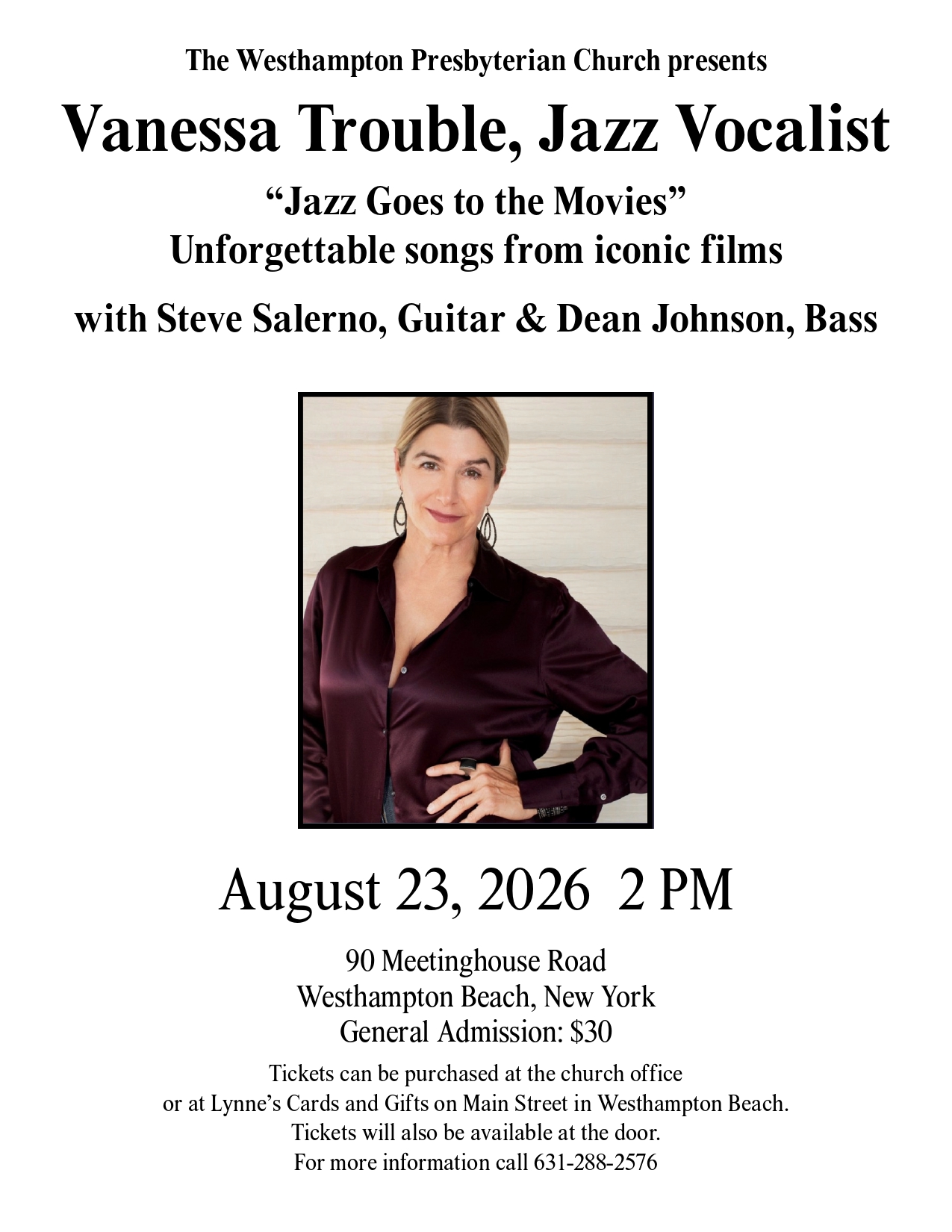 vanessa trouble, jazz vocalist.